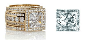 Princess cut diamond